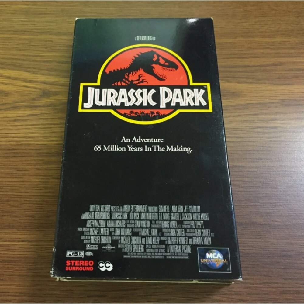 Jurassic Park VHS Tape Sam Neill